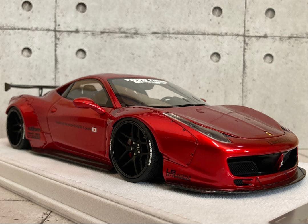 【限定10台】LBWK 1/18 フェラーリ 458 メタリックコルサ　新品