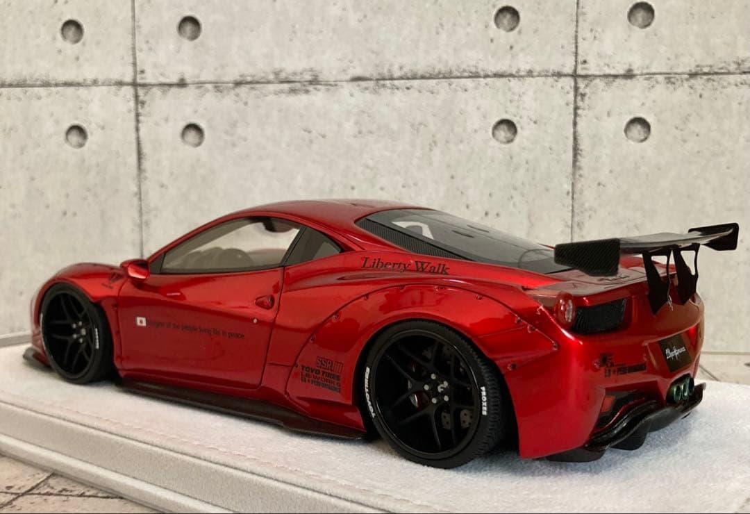 【限定10台】LBWK 1/18 フェラーリ 458 メタリックコルサ　新品