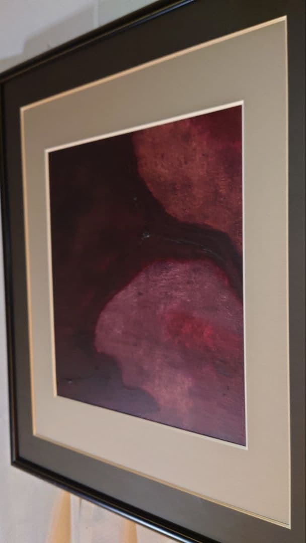 題名：癒えぬ血傷 真作　 絵画 　アート 　油彩