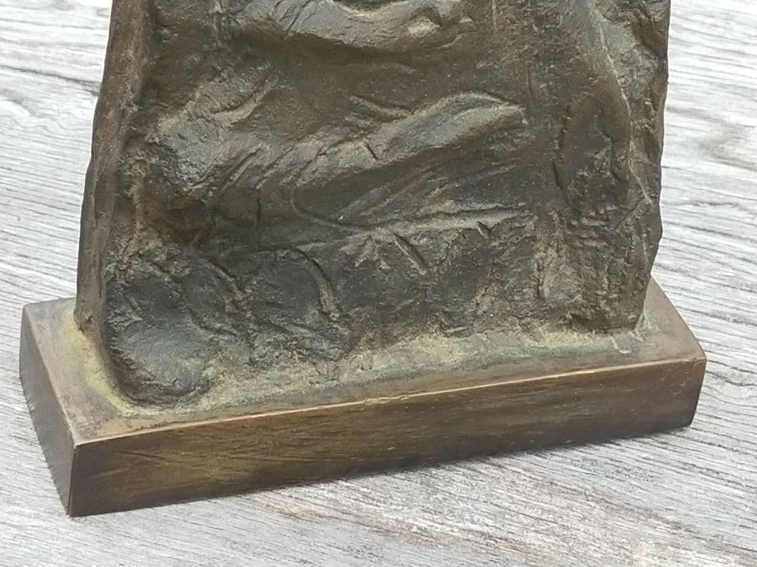 ♥古銅製　仏像　4.3ｋｇ　銅製　観音像　お釈迦様　骨董品