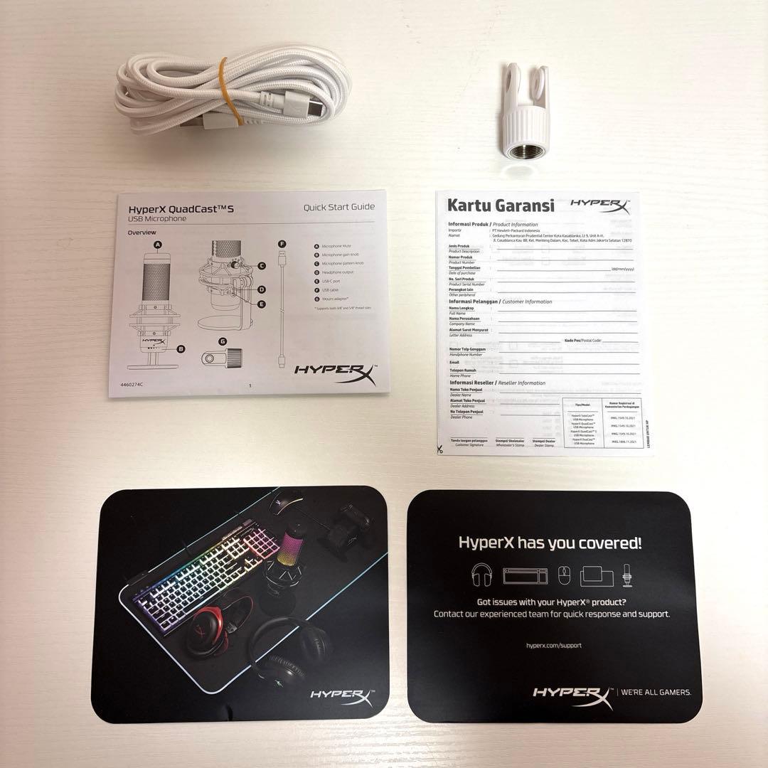 HyperX QuadCast S スタンドアロンマイク