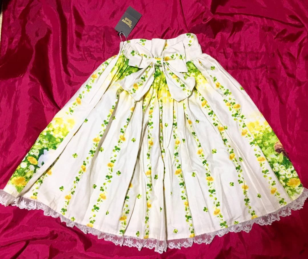 新品■送料無料■ イノセントワールド■土田穣コラボうさぎとりす柄スカート希少レア