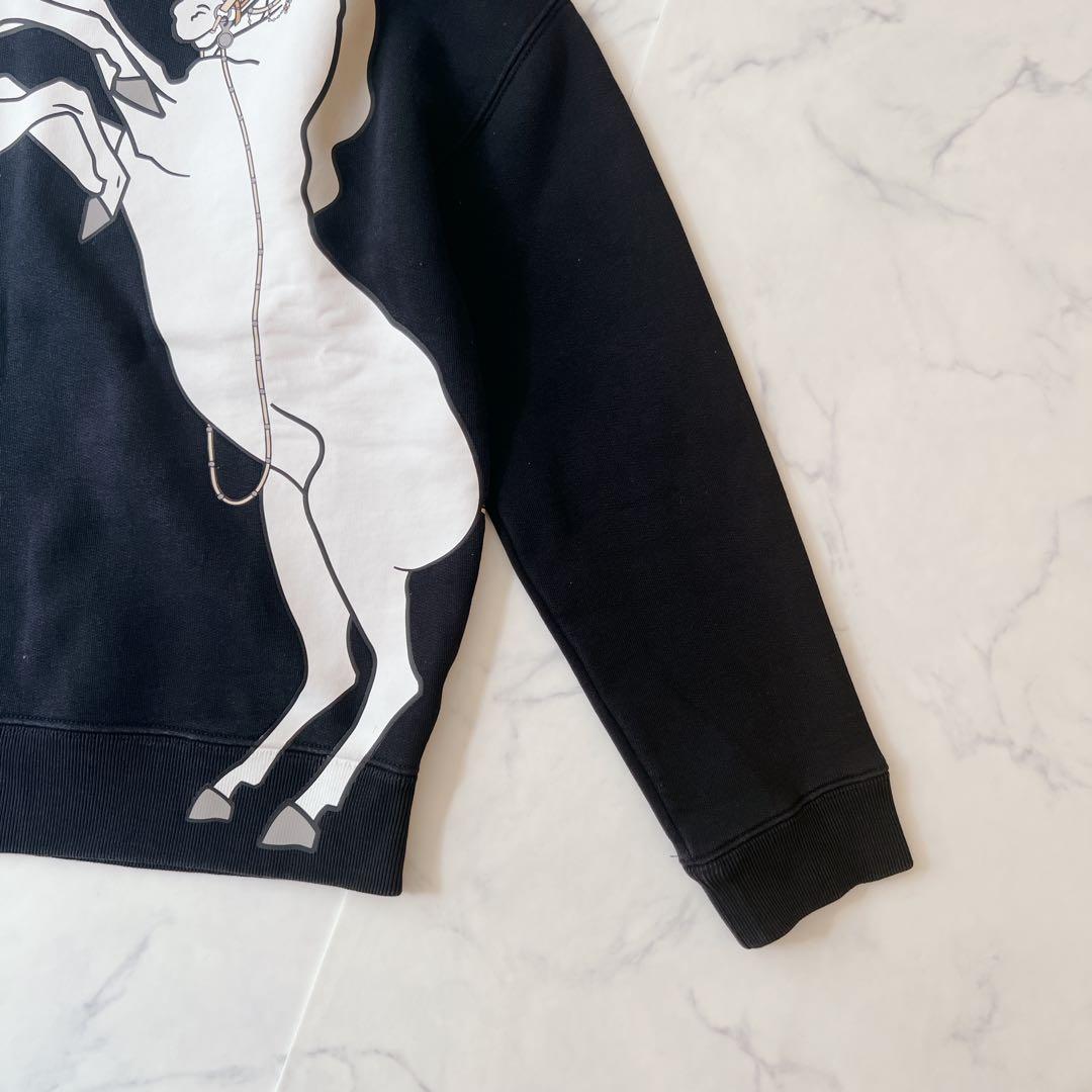 【良品】BURBERRY バーバリー スウェット 140 トレーナー　馬　黒