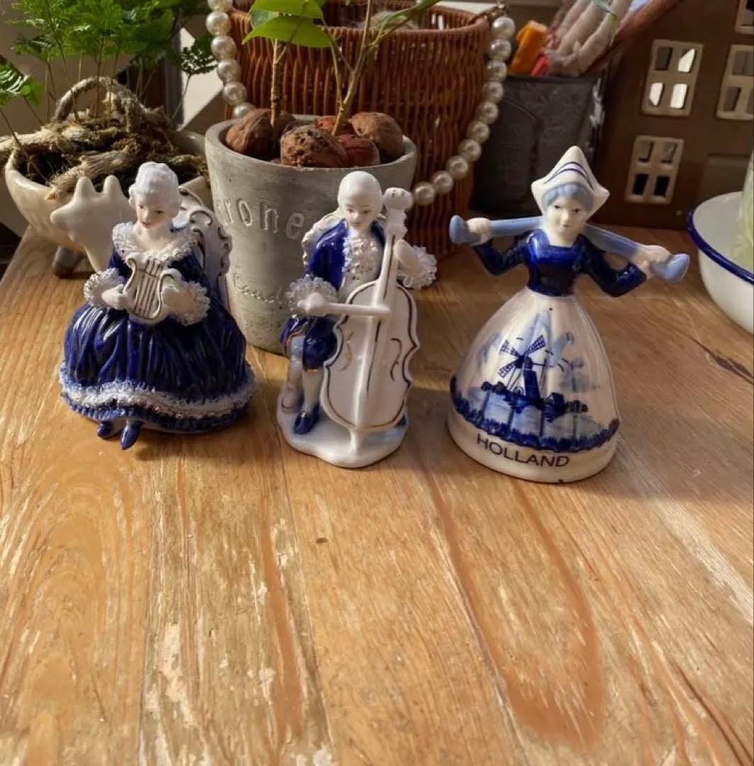 陶器の人形 3体セット - メルカリ