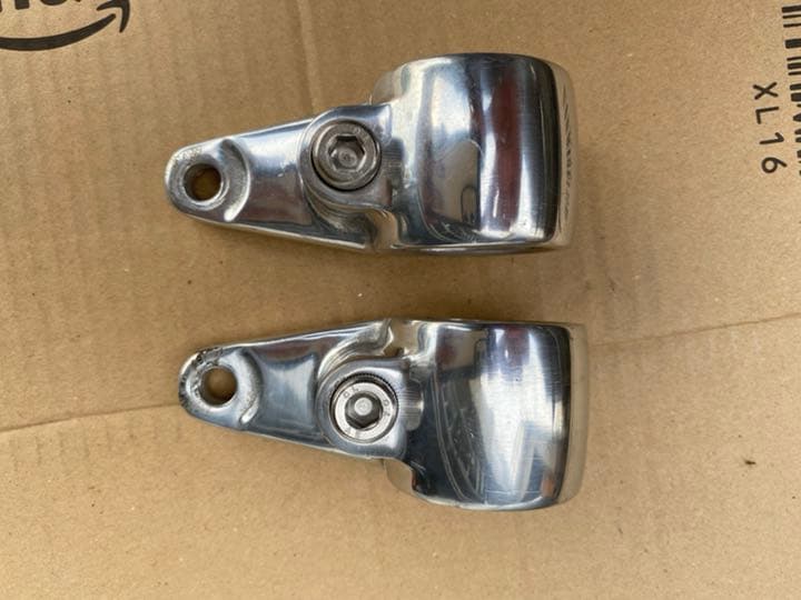 SR400 WM アルミ ヘッドライトステー IV 35mm