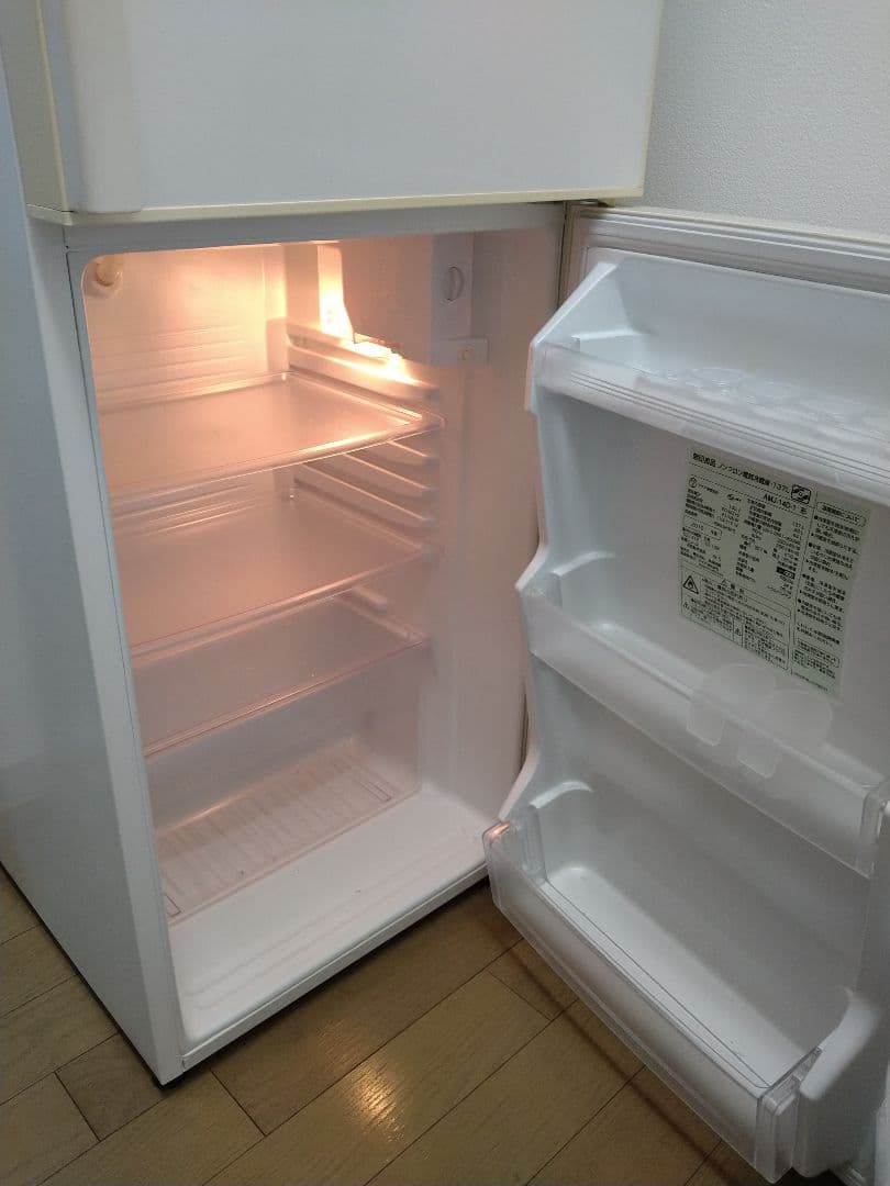 ホワイト 二段式冷蔵庫