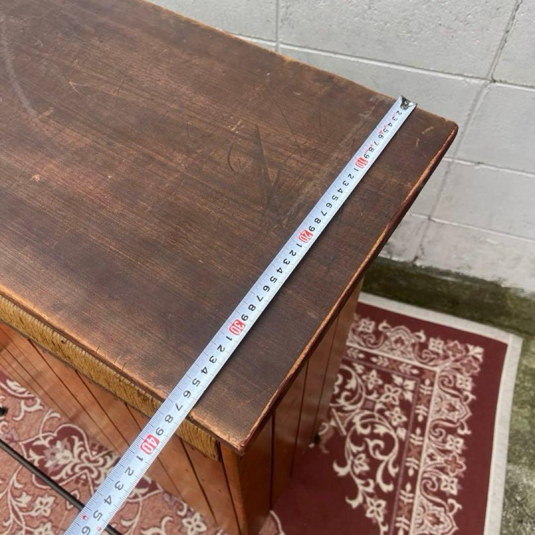 50s60sビンテージ品◾️鉄アイアンベース カウンターテーブル 古家具