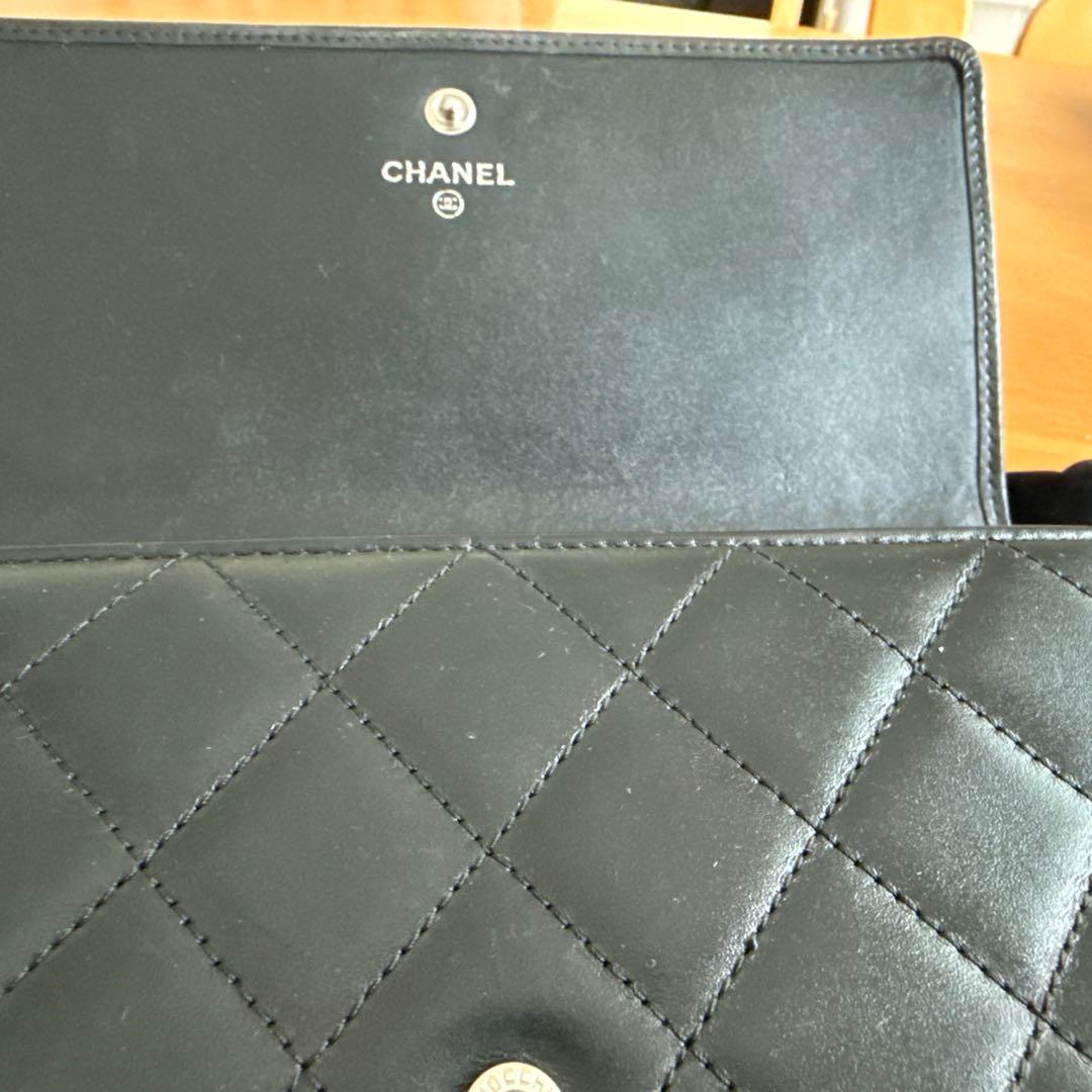 シャネル カンボンライン マトラッセ 財布正規保証2812.