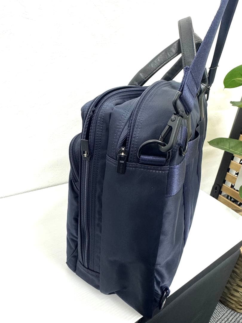 【美品 】PORTER TIME タイム 3WAY ネイビー ビジネスバッグ