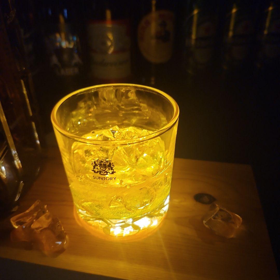 サントリーウイスキー 700ml ヴィンテージグラス レジンアート