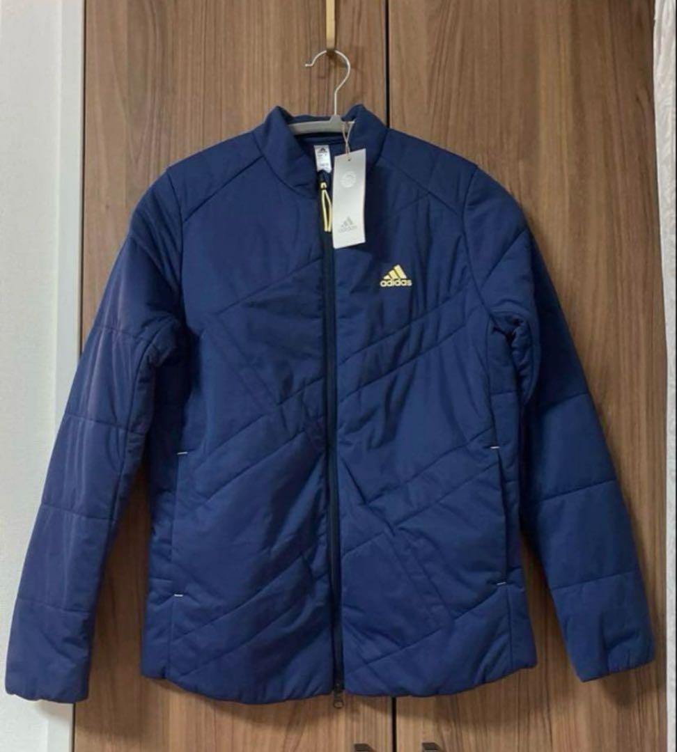 新品✨アディダスゴルフ　現行　長袖中わたジャケット　スカート ネイビー　S