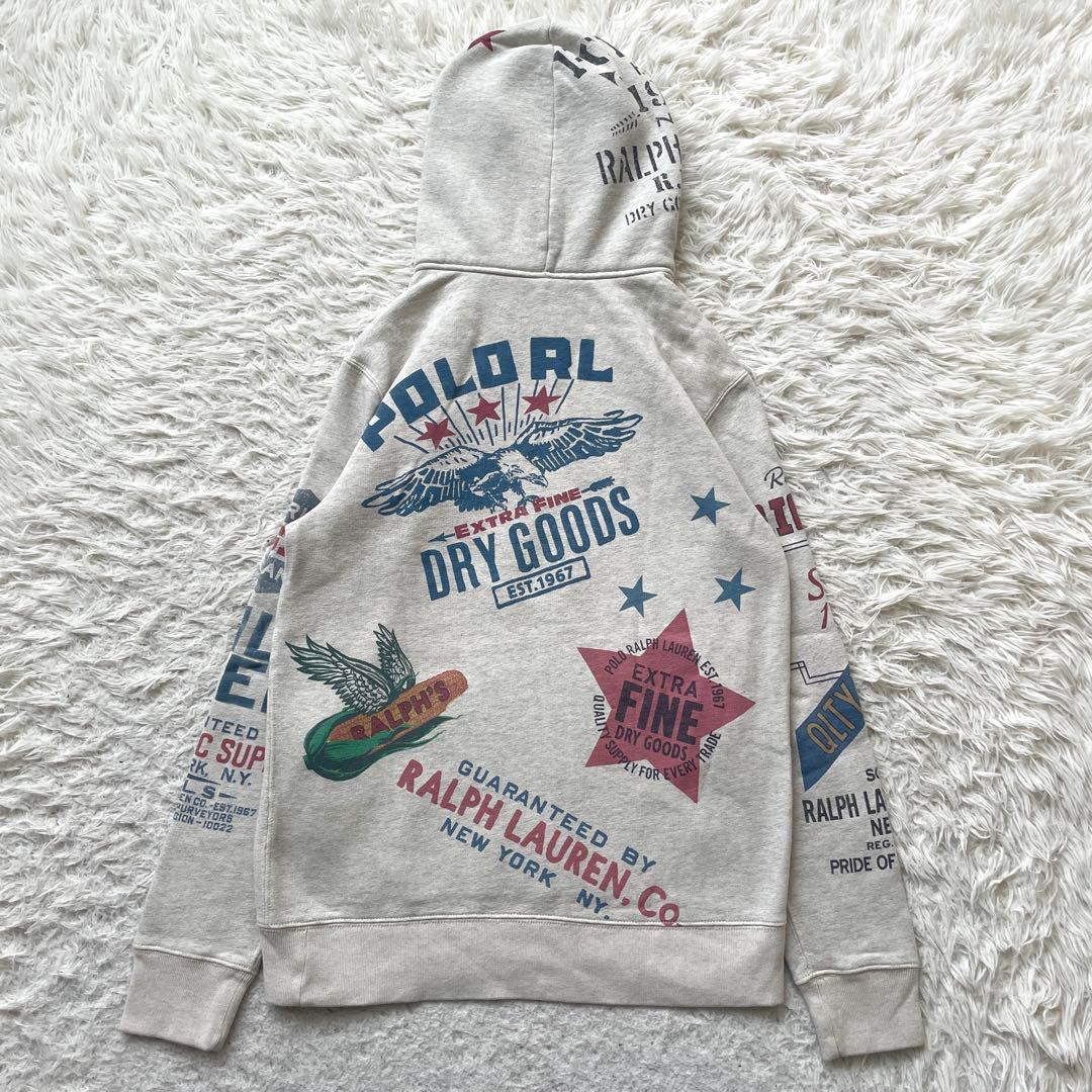 POLO RALPH LAUREN 総柄　プルオーバー　パーカー　スエット