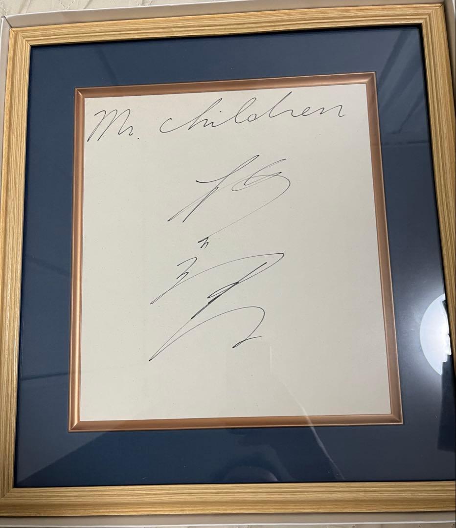 桜井和寿 (Mr.Children) 直筆サイン色紙 ミスチル Mr.Children 初期