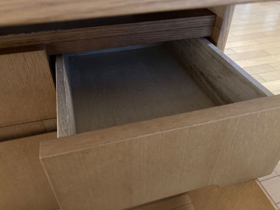 6月までシラカワ ダイニングテーブル たっぷり収納付き 飛騨家具 無垢オークナラ