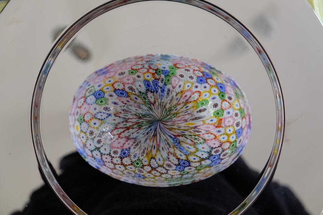 ベネチアンガラス ミルフィオリ 江波冨士子 茶碗 舩木倭帆/黒木国昭