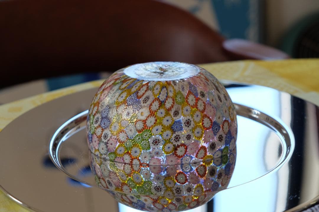 ベネチアンガラス ミルフィオリ 江波冨士子 茶碗 舩木倭帆/黒木国昭