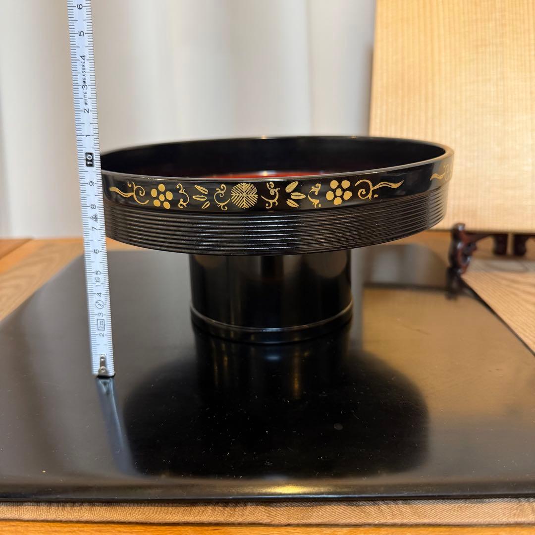 象彦】春陽（漆器）高足菓子盆 菓子器 高足盛器 平安 - メルカリ