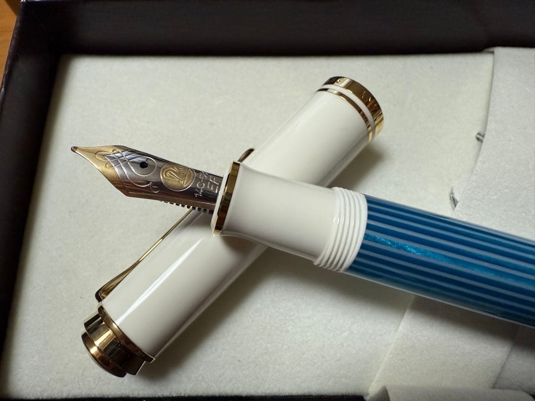 未使用　万年筆　ペリカン M600 ターコイズ　EF