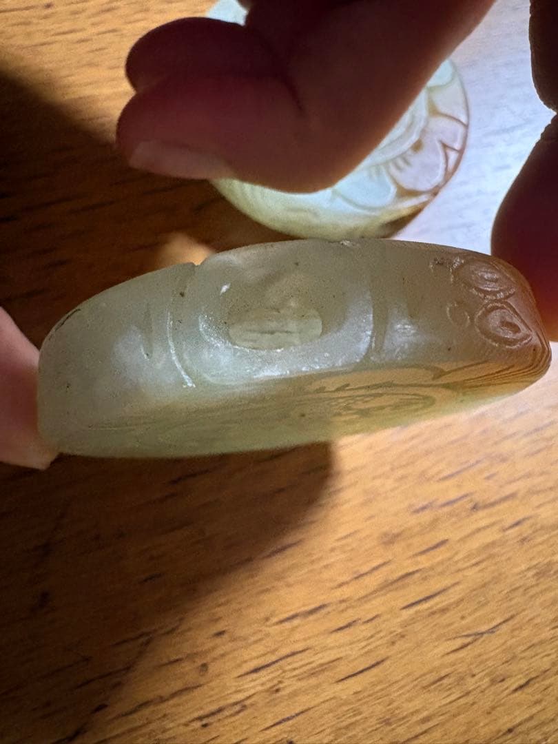 石？玉？の中国的置物 中国美術 2点まとめて5.5cm 51gと