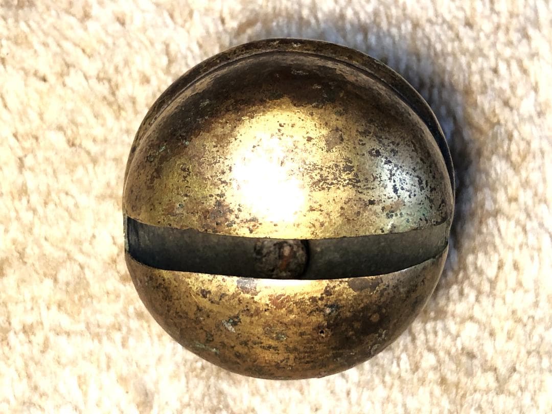 【 金銅鈴/馬鈴 】　江戸時代　6.1ｃｍ