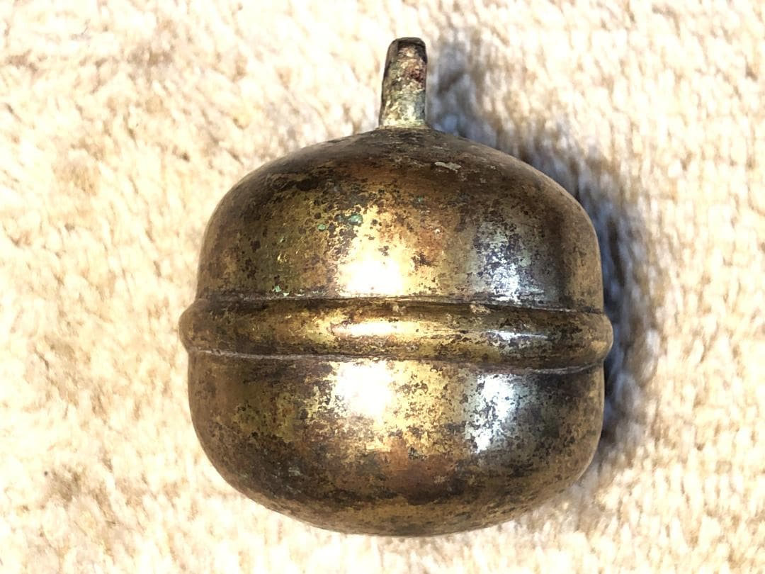 【 金銅鈴/馬鈴 】　江戸時代　6.1ｃｍ