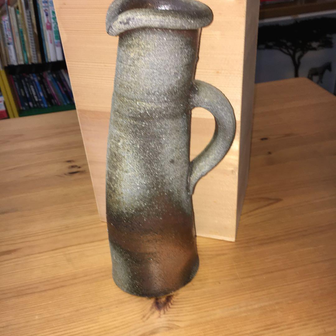 BEN COHEN/ベン・コーエン越前窯変手付花瓶「あくび」