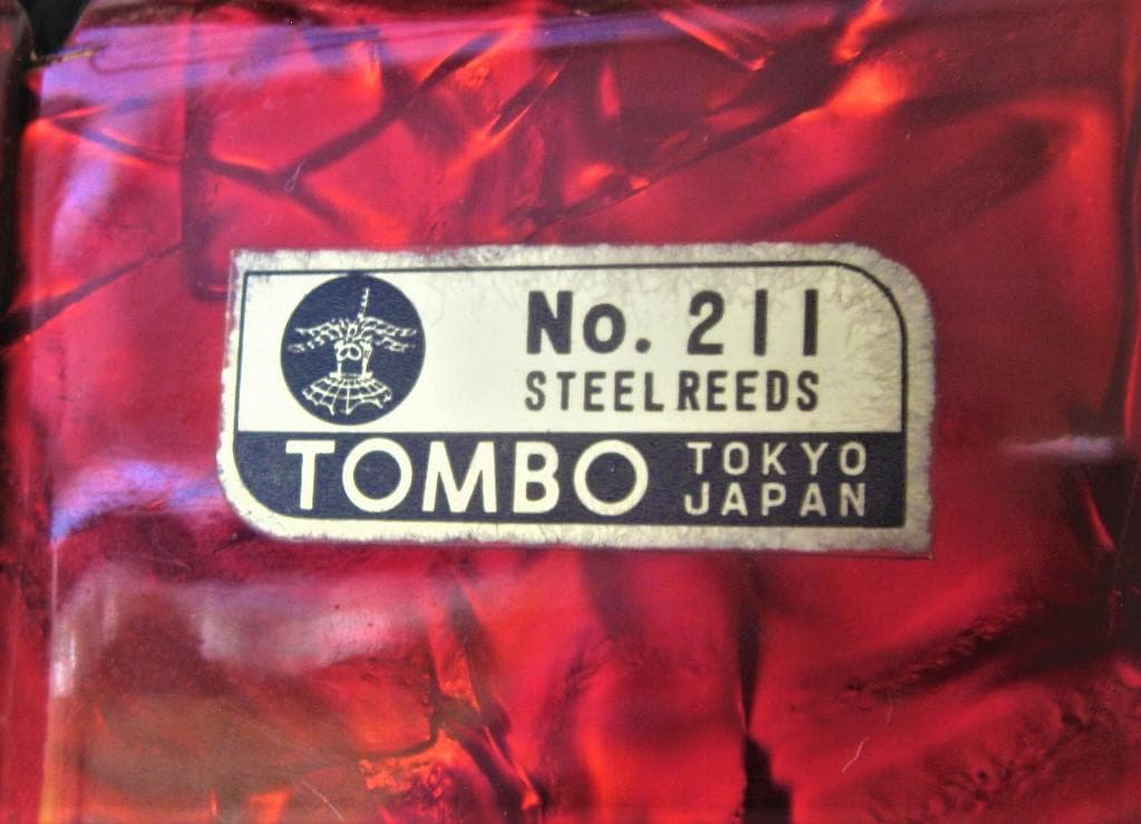 人気 美品アコーディオン トンボ Tombo №211 STEEL REEDS レッド TOMBO