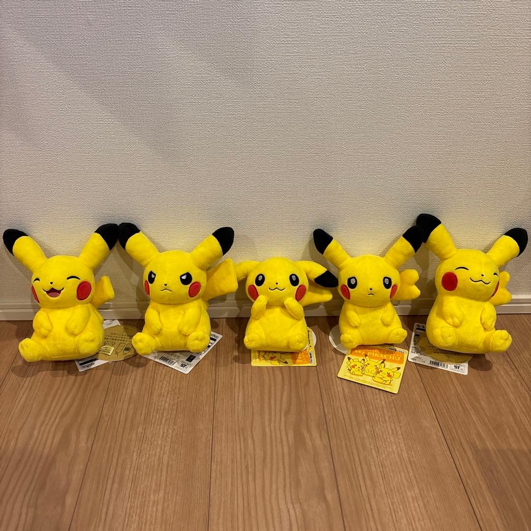 My PIKACHU マイピカチュウ ぬいぐるみ 5体セット