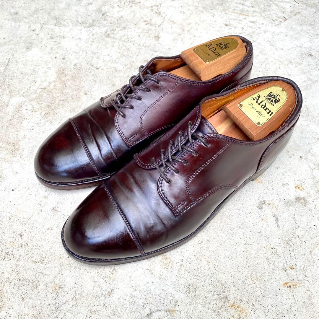 はなまる様Alden2160★サイズ7E★コードバン★バーガンディ★ストレートチ