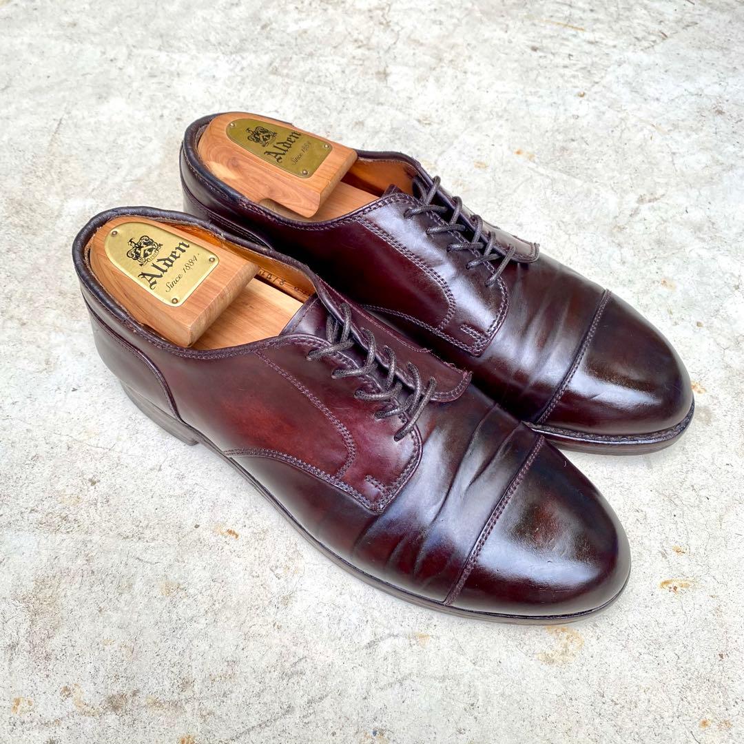 はなまる様Alden2160★サイズ7E★コードバン★バーガンディ★ストレートチ