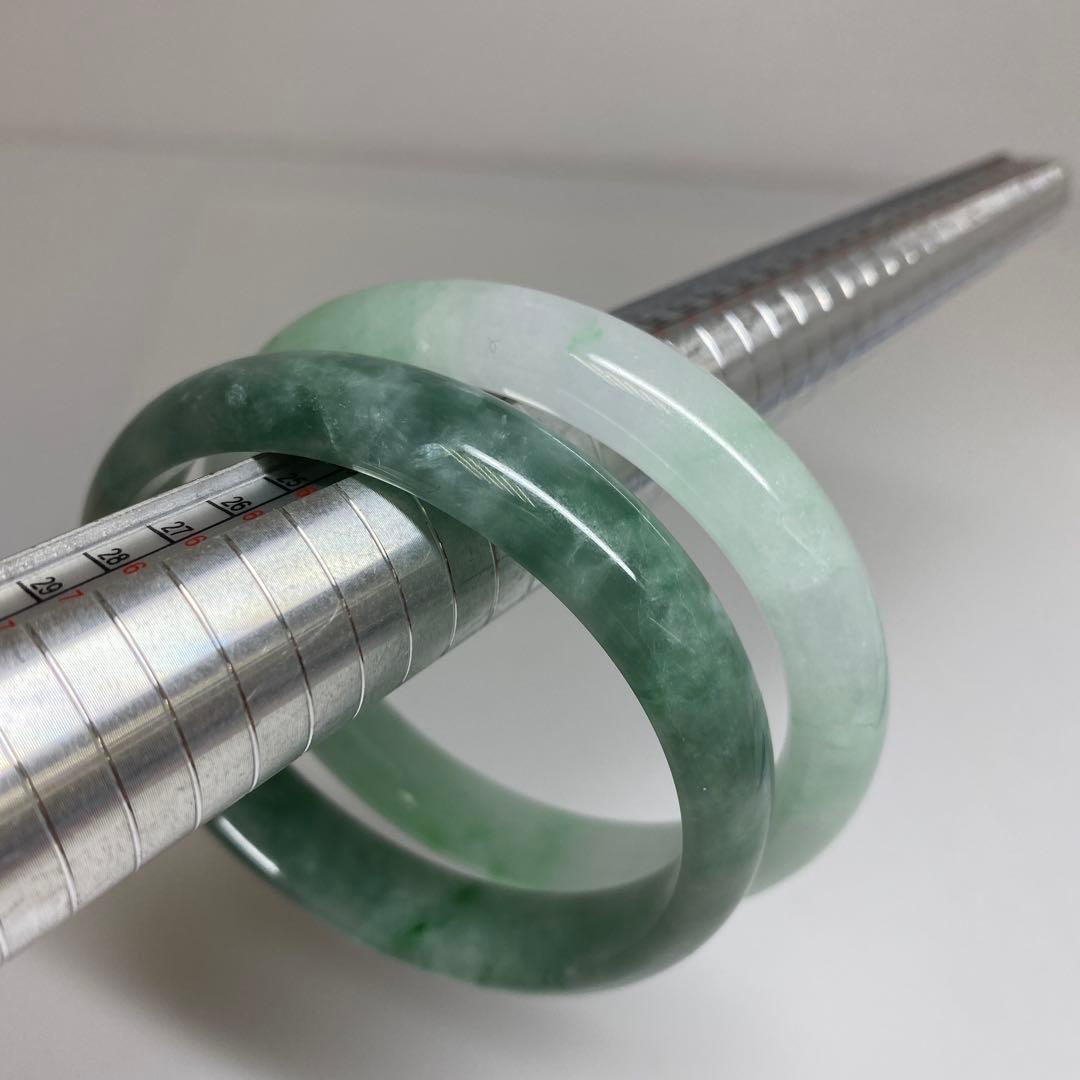 本翡翠　バングル2点　79g トヒチ　東さ7-0331☆2F