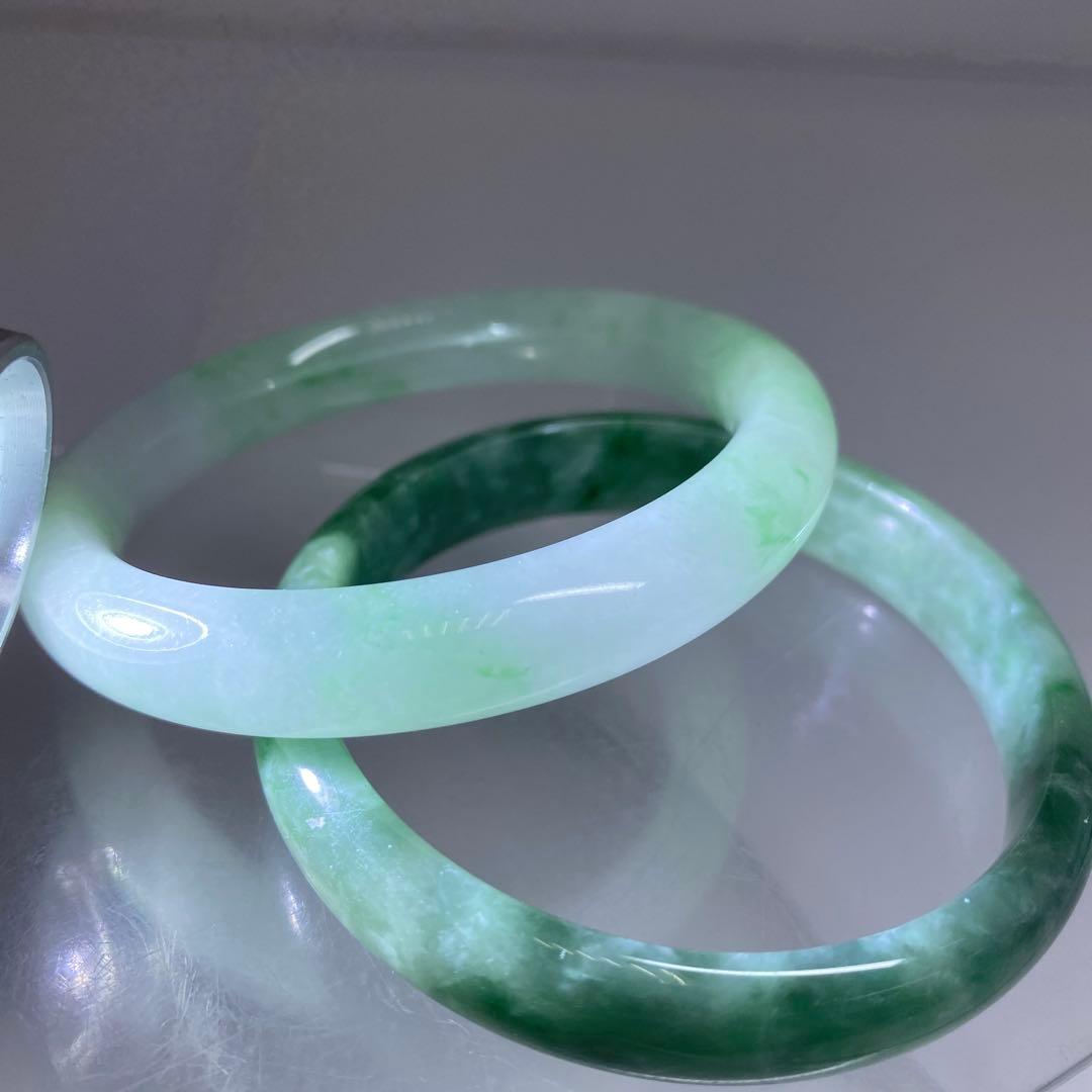 本翡翠　バングル2点　79g トヒチ　東さ7-0331☆2F