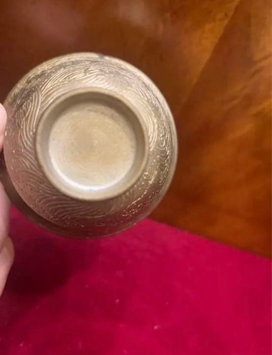 中国清乾隆年製銘双龍紋鍍金碗　官窯　唐物　古美術品　江戸　骨董　コレクション青磁