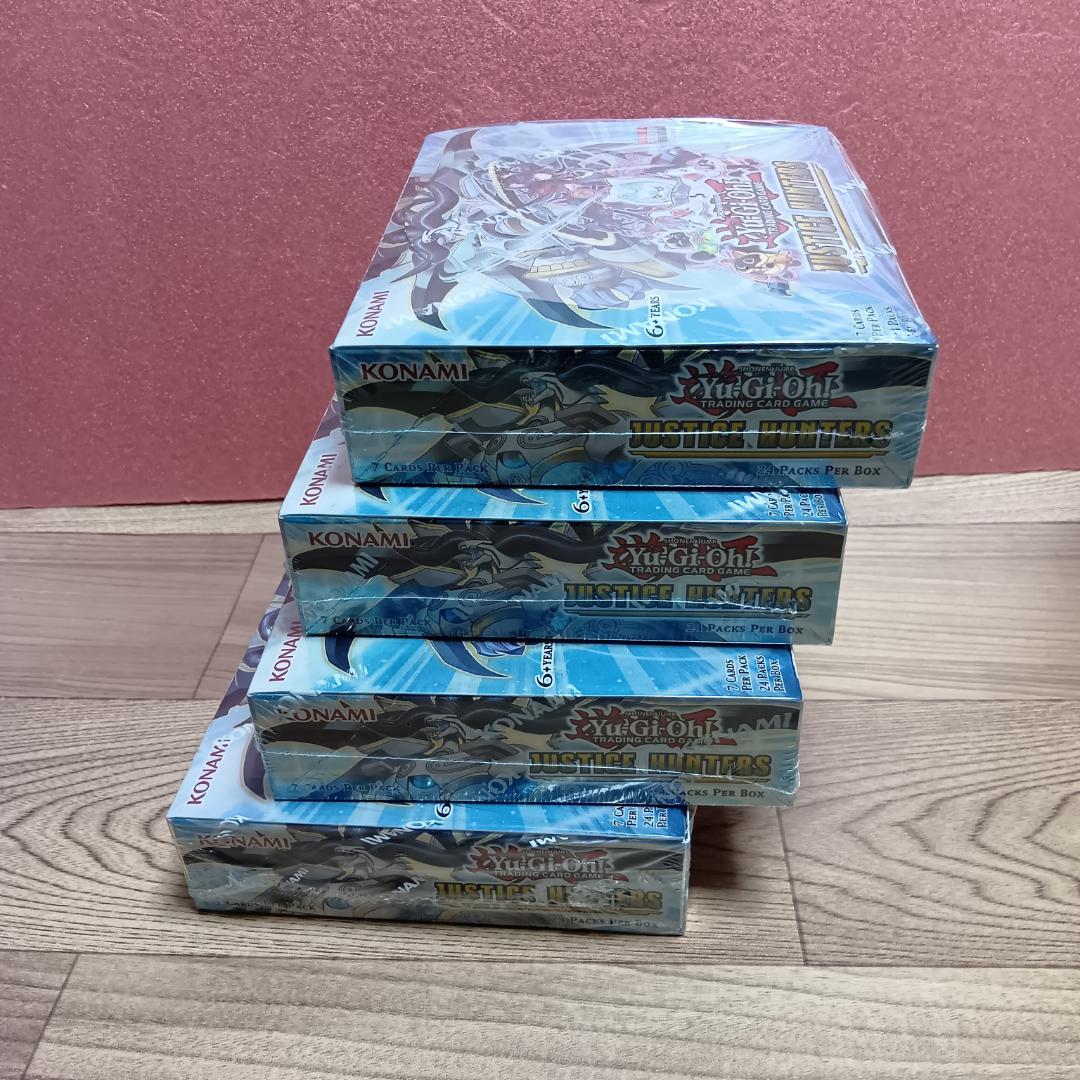 4BOXセット シュリンク付き 遊戯王 英語版 ジャスティス・ハンターズ 新品
