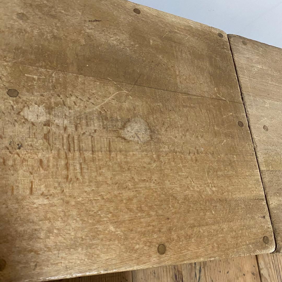 3脚セット アンティーク 角 スツール 椅子 植物台 昭和レトロ y84