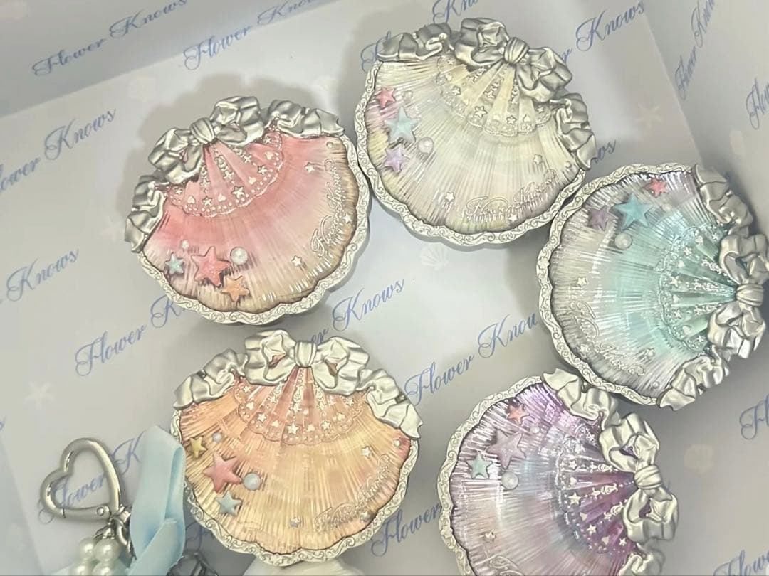 [4色セット]フラワーノーズ　シェルズジュエルコレクション　サテンチーク