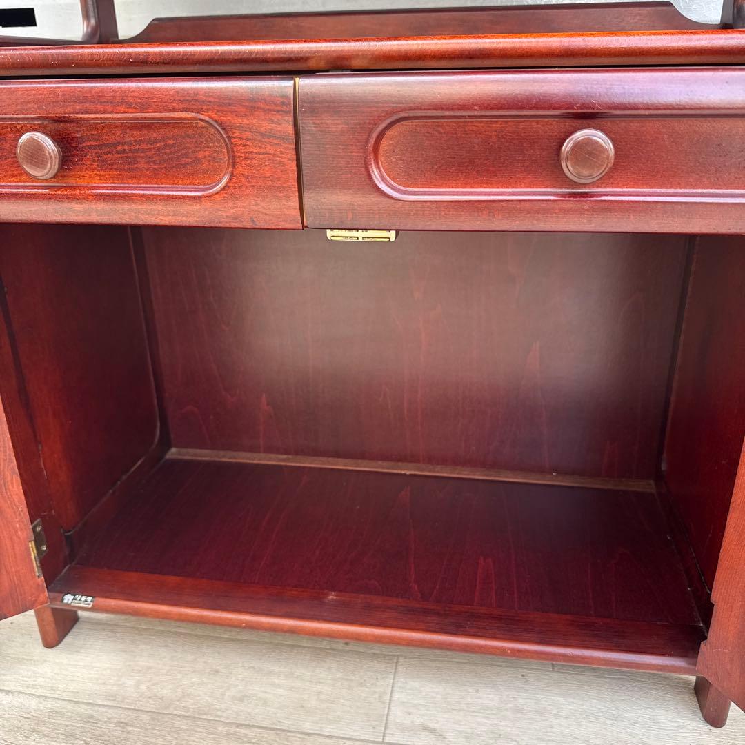 カリモク オールドカリモク 電話台 ファックス台 キャビネット karimoku