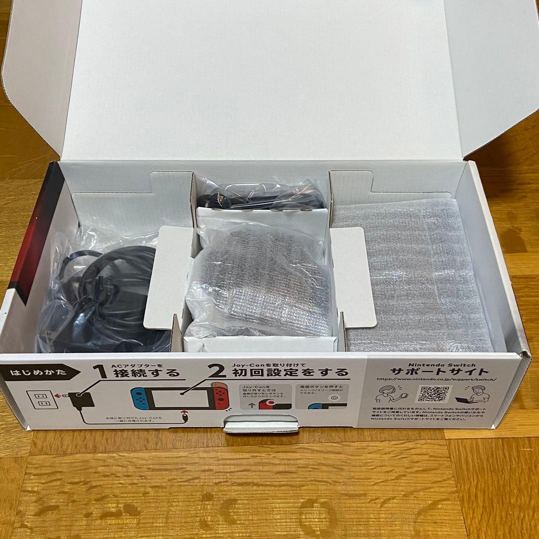 未対策機Switch初期型 フルセット128GB SD付 純正ケース付 ジャンク