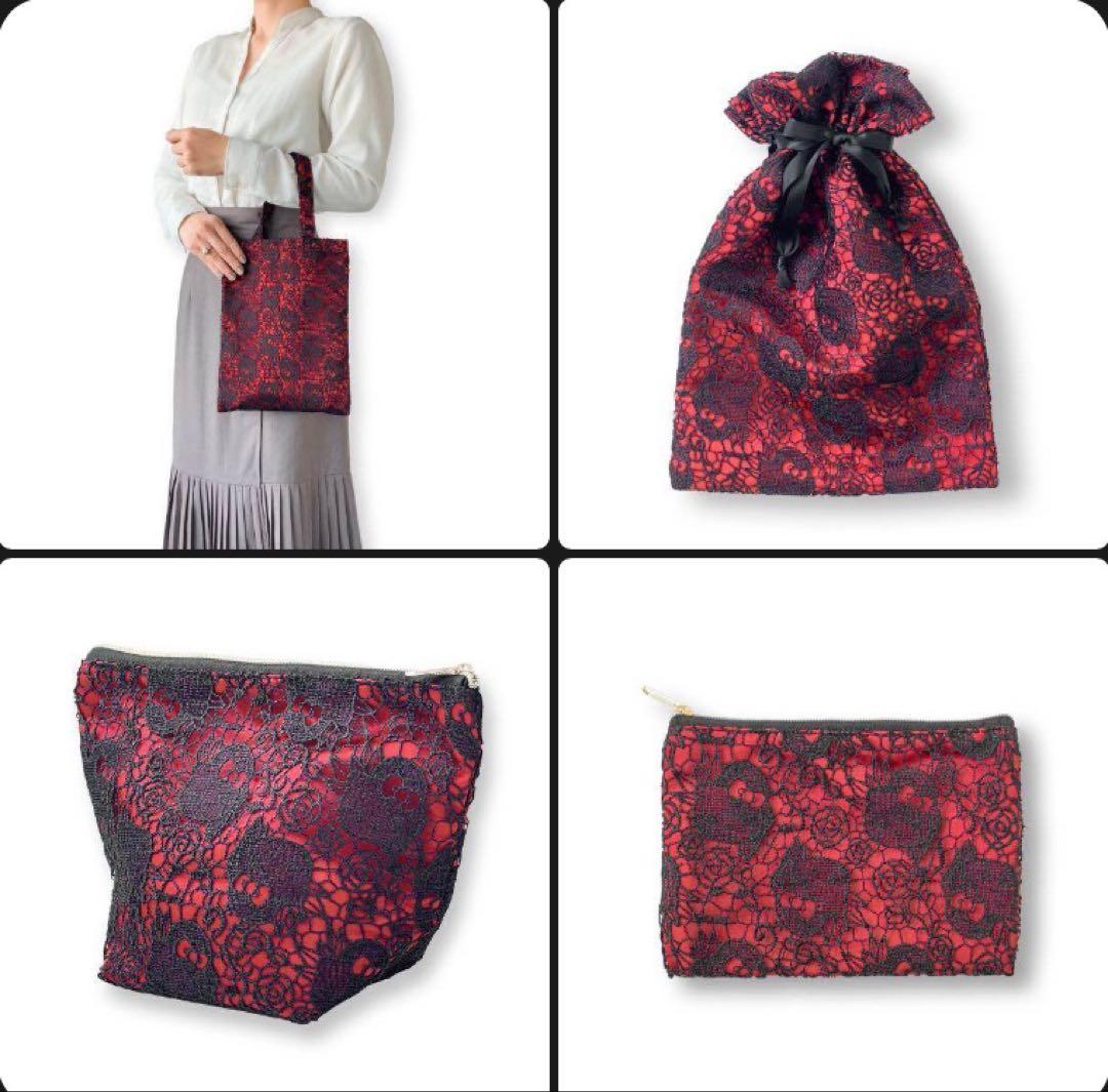 【新品】yoshikitty レースシリーズ レッド4点セット