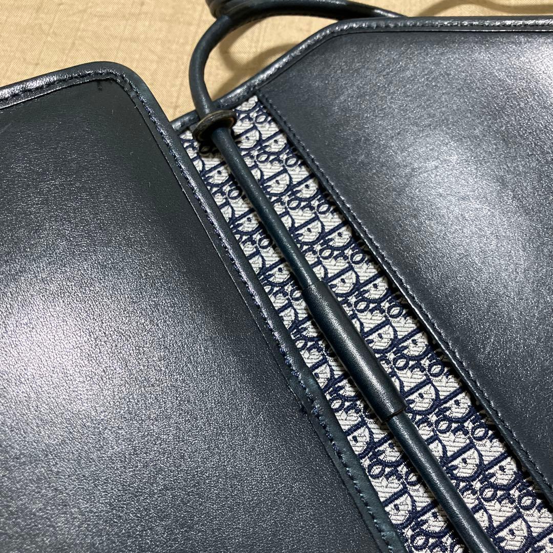 クリスチャンディオール ショルダーバッグ ネイビー ヴィンテージ レトロ