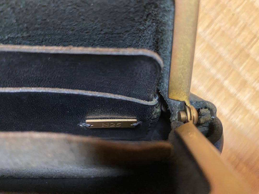 N25 がま口財布　ブラック