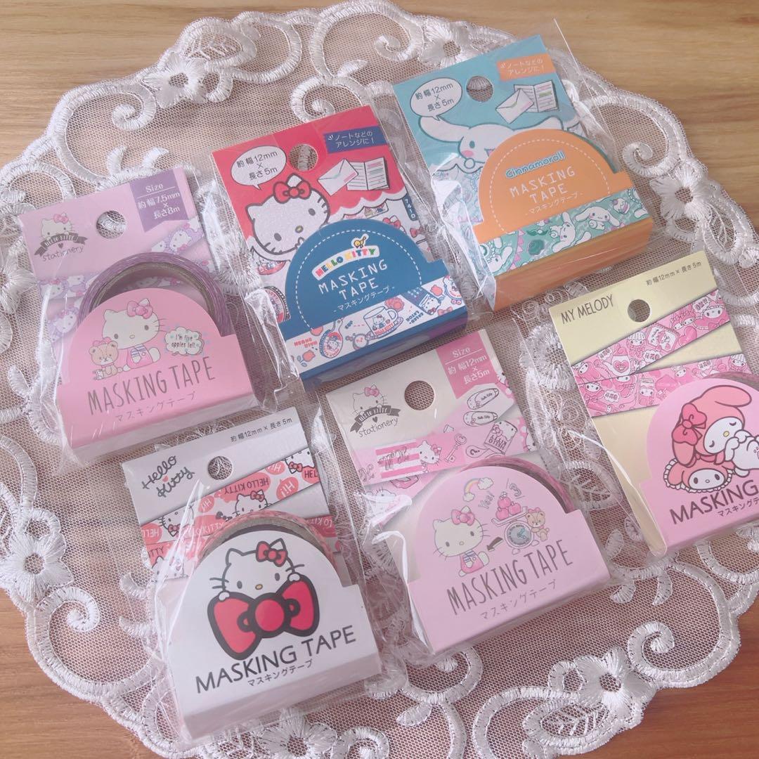 ハローキティ・マイメロディ マスキングテープ 6個セット - メルカリ