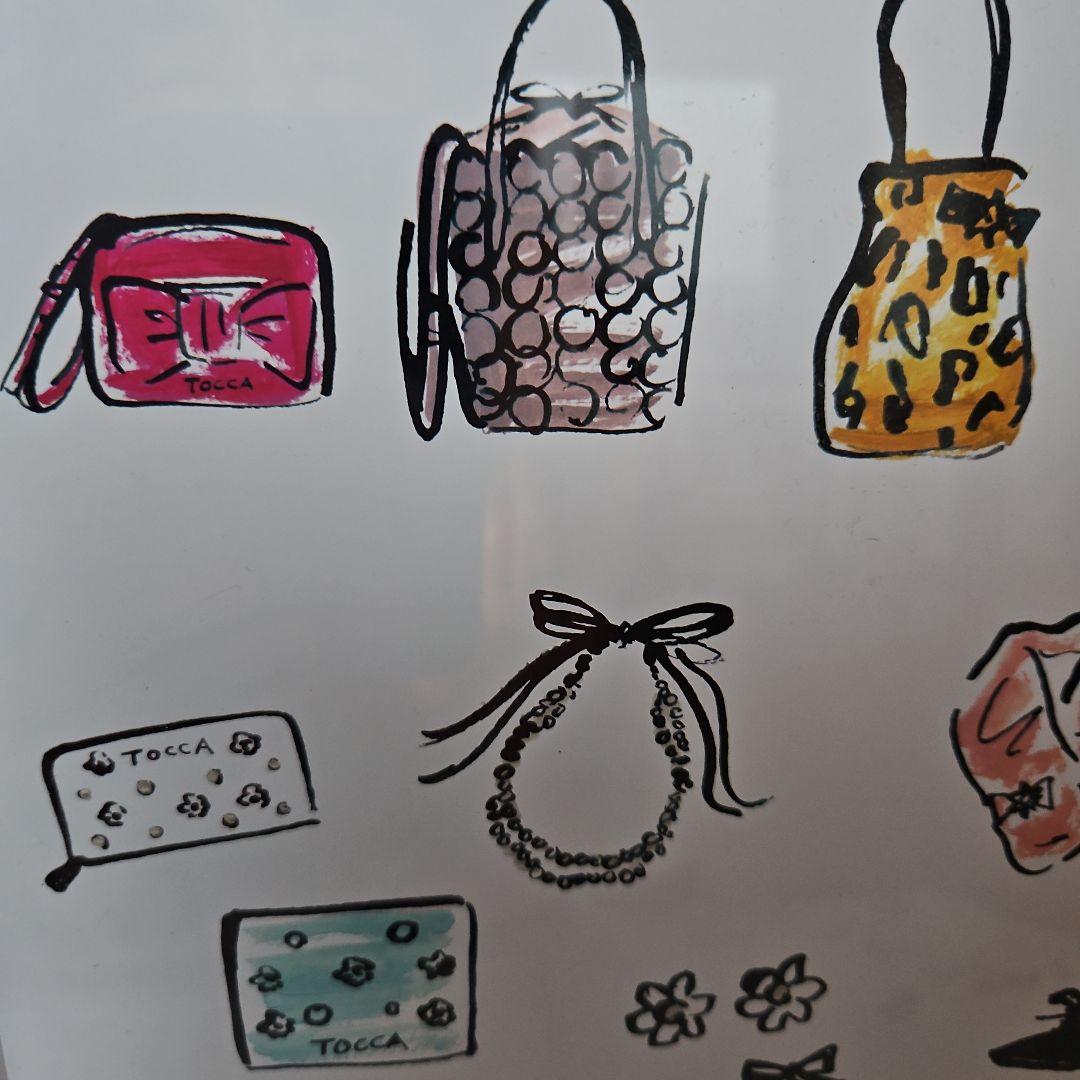 インテリア　イラスト額入り画　TOCCA