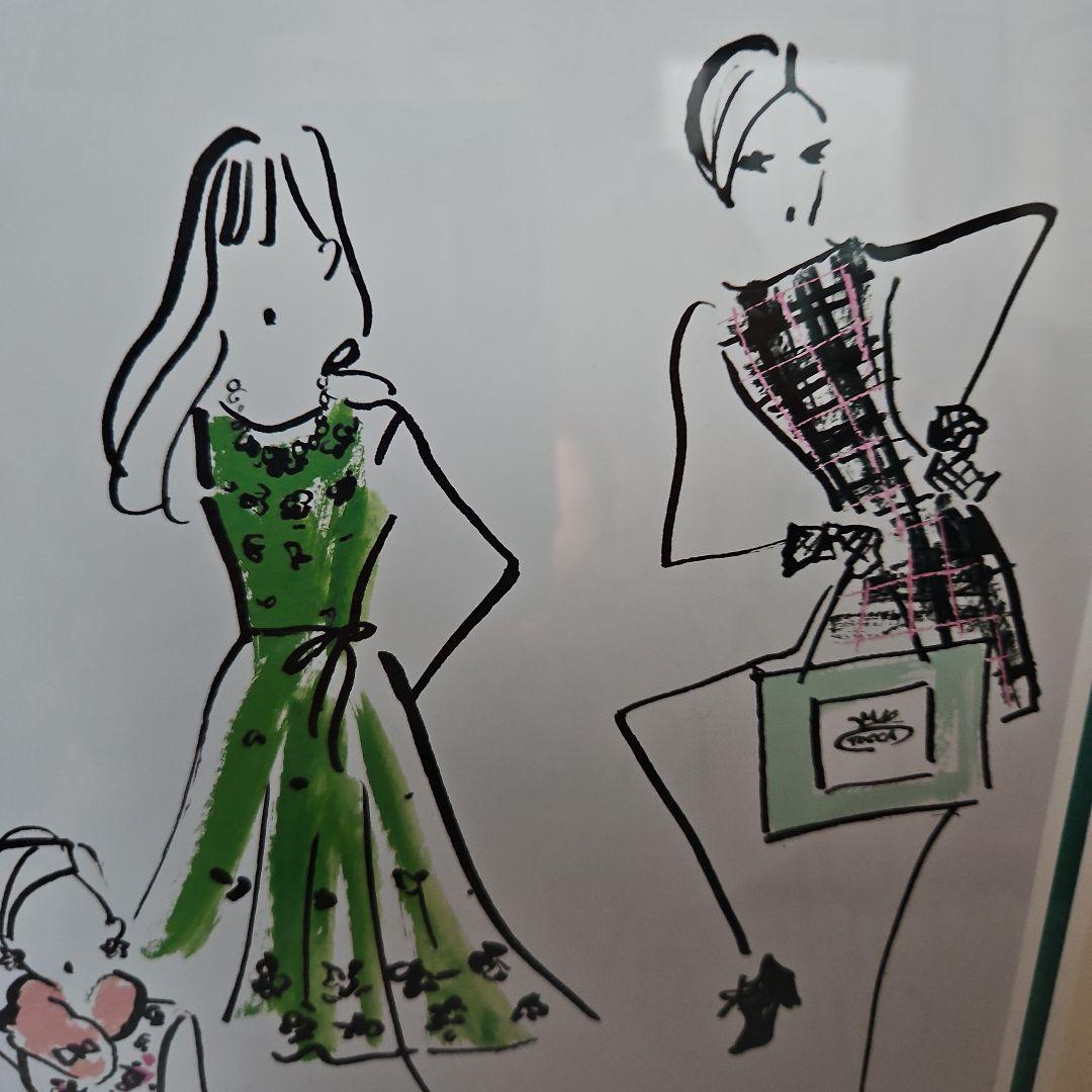 インテリア　イラスト額入り画　TOCCA