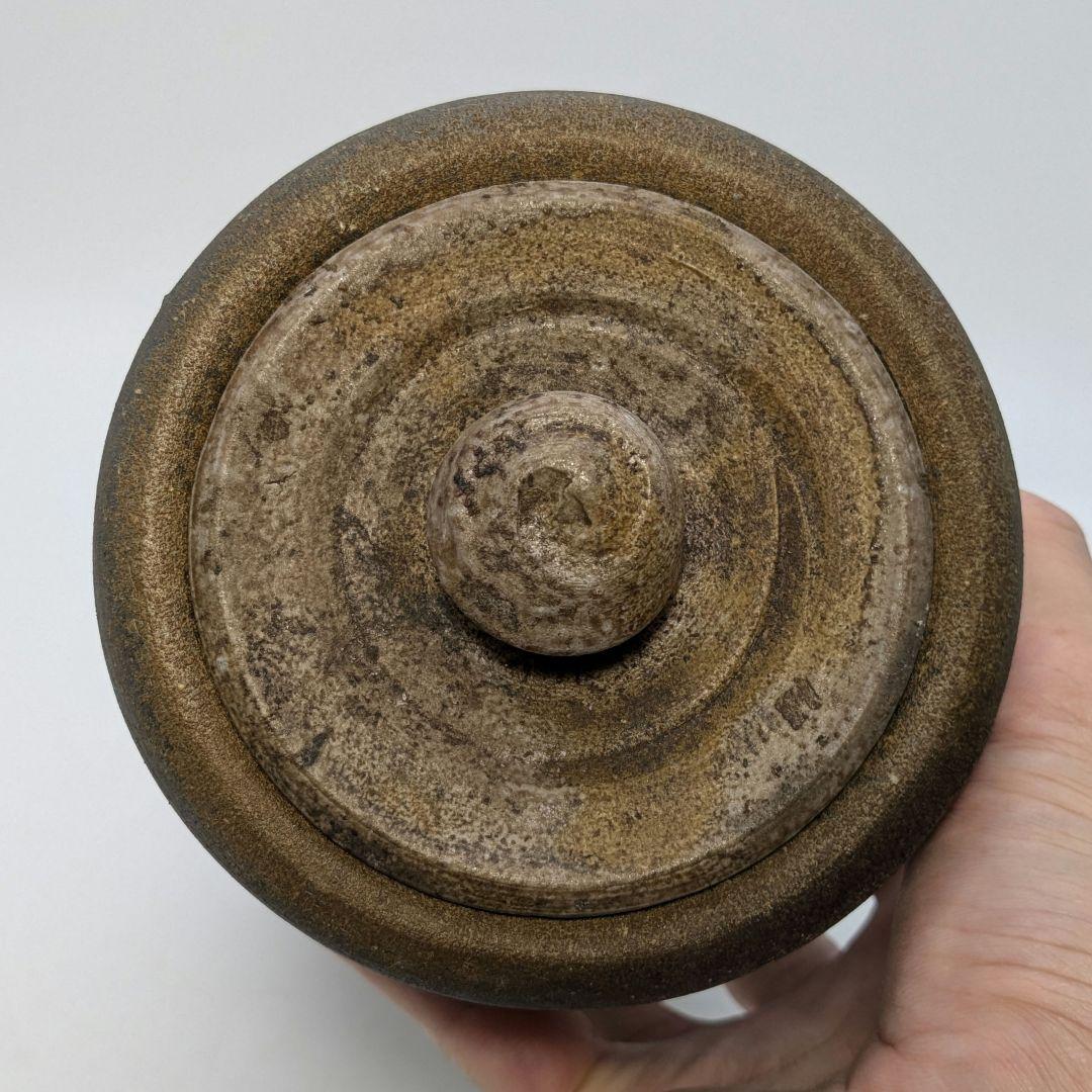 伝統工芸士 高原敏 備前焼 細水指A 共箱共布 水差し 茶道具 茶器