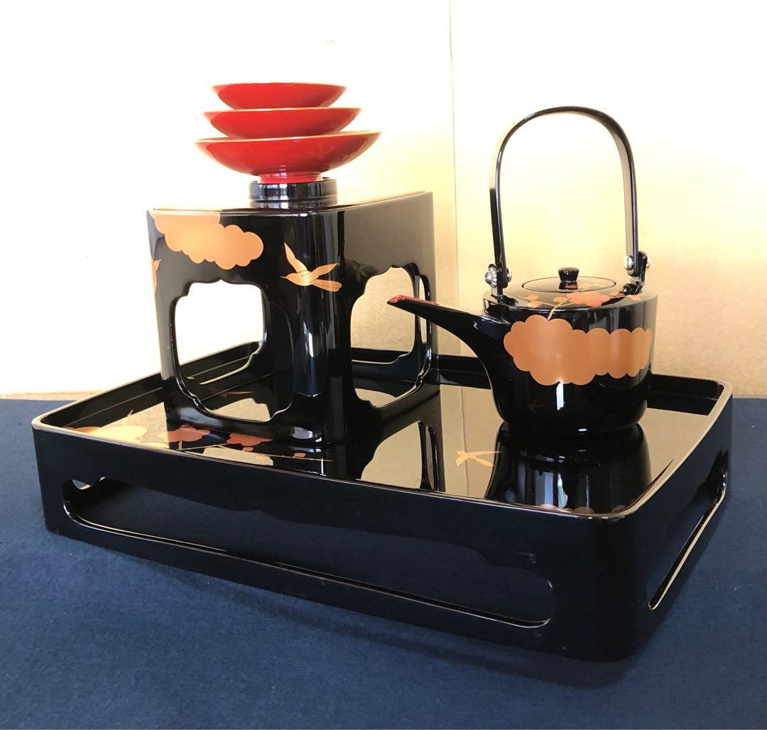 《レ》輪島塗 蒔絵付 屠蘇器 漆光堂造 木製漆器 共箱 251110う5