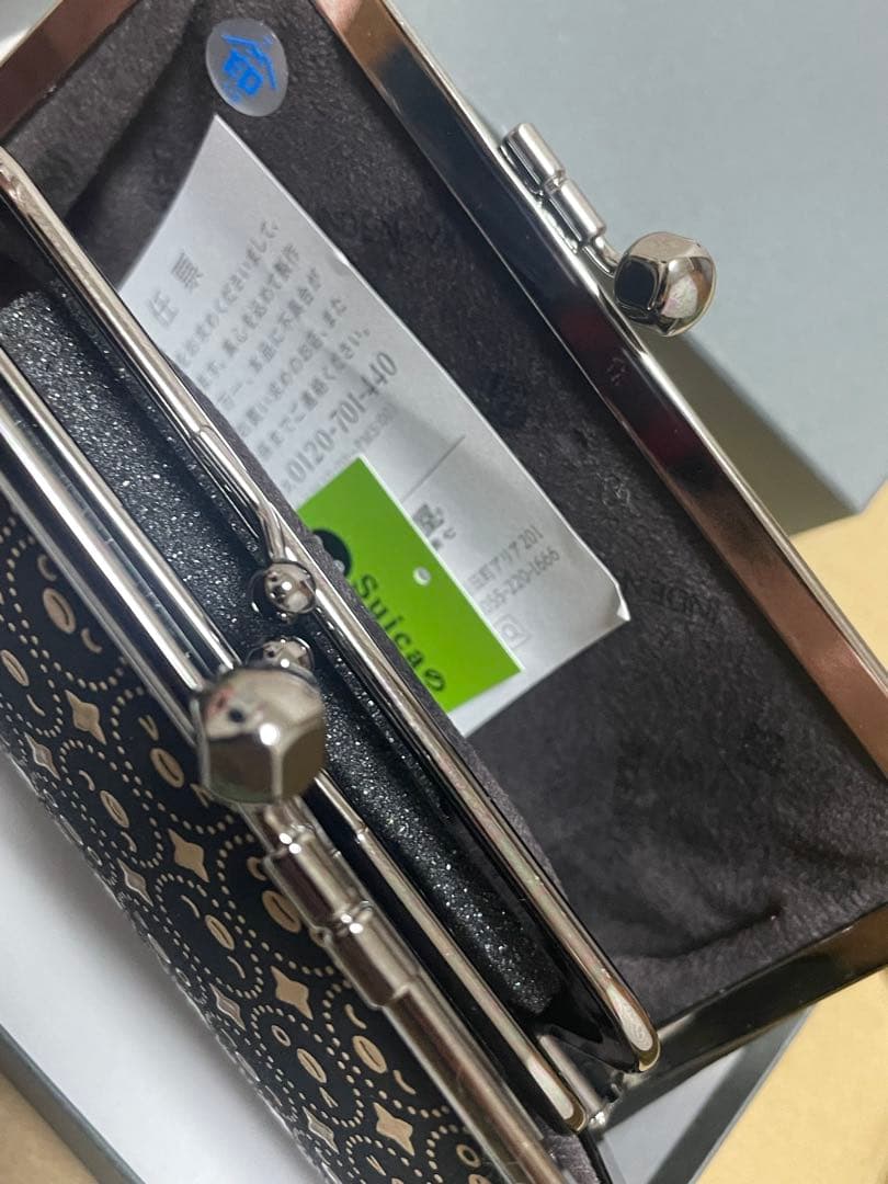 【新品】印伝suicaペンギンコラボ　親子がまぐち財布　印傳屋　 スイカ和小物