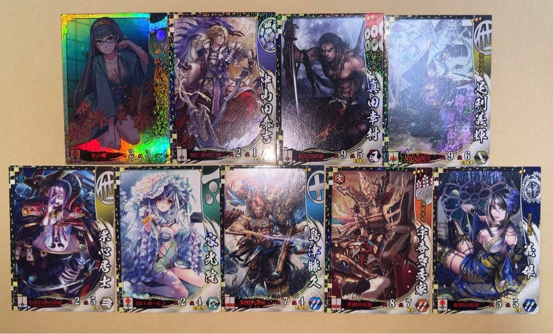 戦国大戦 SS EX 53枚　上杉謙信 雑賀孫市 服部半蔵 初芽 直江兼続 まつ