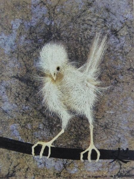 加山又造・カナリヤ、希少画集、高級額付、オーダーマット額装