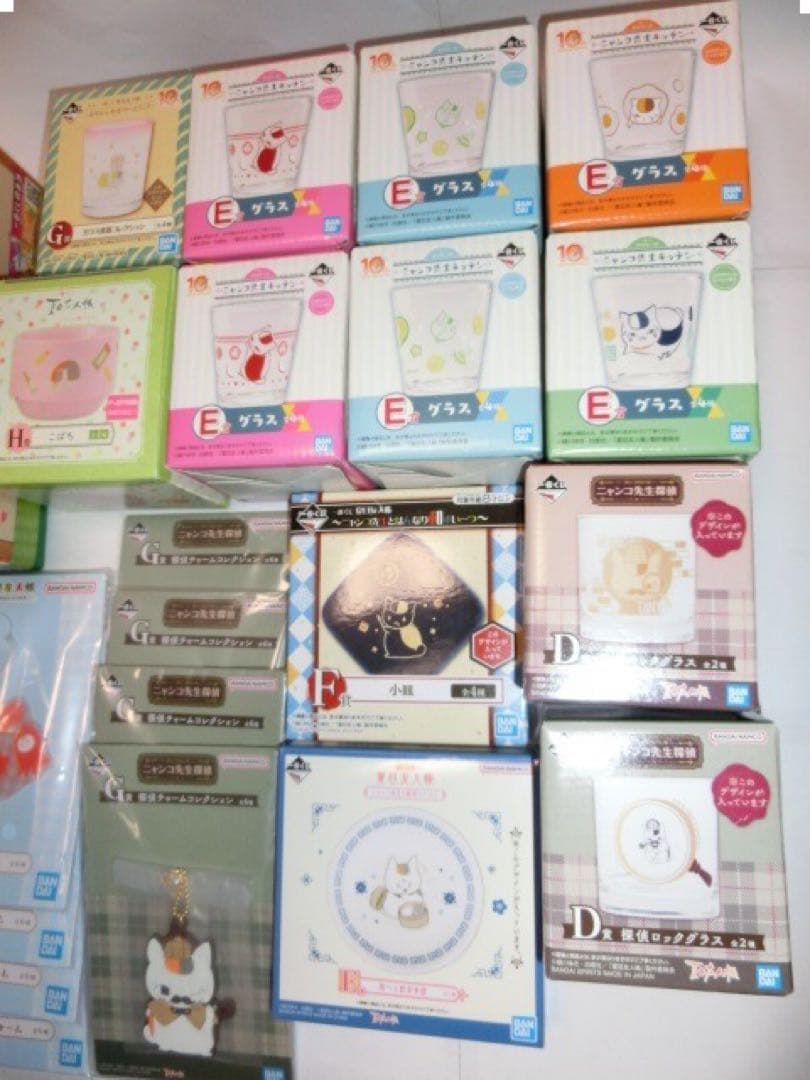夏目友人帳　ニャンコ先生　グッズ　約27個　ソフビ貯金箱 グラス 小皿 チャーム
